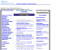 Tablet Screenshot of afghanbusiness.com